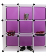 9格-MIT百變創意收納櫃 混色-優雅紫